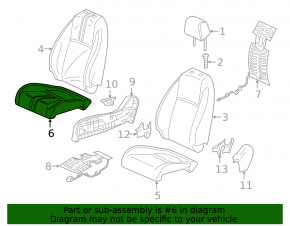 Пассажирское сидение Honda Civic X FC 16-19 4d без airbag, механич, ткань беж