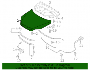 Капот голый Mazda 3 04-09 седан
