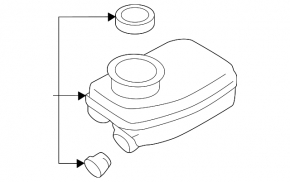Бачок ГТЦ с крышкой Subaru Outback 23-25