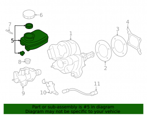 Бачок ГТЦ с крышкой Subaru Outback 23-25