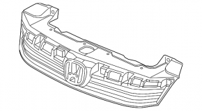 Решітка радіатора grill Honda Civic 12-12