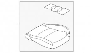 Пасажирське сидіння Mazda CX-30 20-2222 без airbag, механічне, тканина чорна