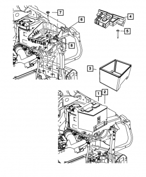 Поддон АКБ Jeep Patriot 11-17