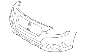Бампер передній голий Subaru Outback 15-17