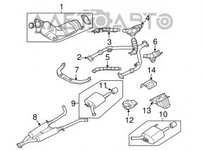 Катализатор левый Infiniti G35 4d 06-07