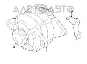 Генератор Subaru Outback 10-12 2.5