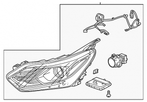 Фара передняя правая Chevrolet Equinox 18-21 LED