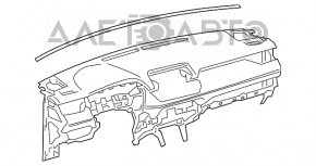 Торпедо передняя панель без AIRBAG Toyota Rav4 19-24 черная