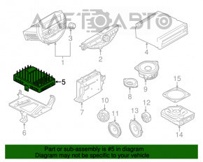 Усилитель аудио Mini Cooper F56 3d 14-16 harman kardon