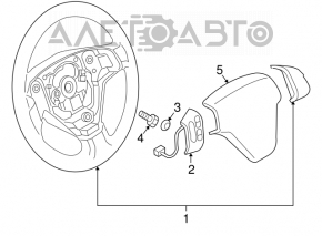 Руль голый Mazda3 03-09