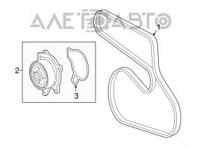 Помпа водяная Lexus GS200t GS300 16-19