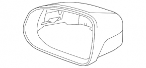 Крышка зеркала левая Volvo XC90 23-26