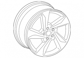 Диск колесный R18x7J ET45 Audi Q3 83A 19-25 C3Q стиль, бордюрка