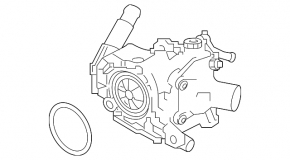 Корпус термостата Infiniti QX50 19-25 с датчиком