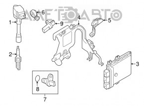 Блок ECU компьютер двигателя Nissan Maxima A36 16-18 3.5 NEC023-188