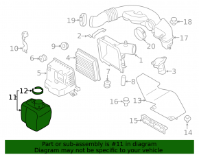 Резонатор воздушный Subaru Forester 25-26 2.5