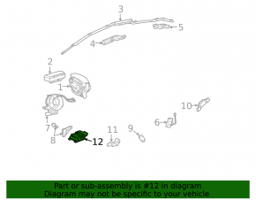 Модуль srs airbag компьютер подушек безопасности Toyota Prius 20 04-06
