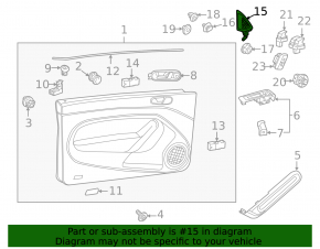 Заглушка наружнего зеркала с пищалкой передняя правая VW Beetle 12-12