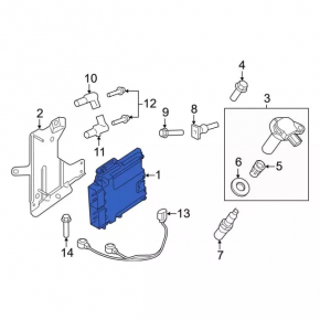 Блок ECU компьютер двигателя Ford Explorer 16-19 3.5