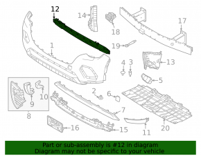 Решетка переднего бампера левая Mazda CX-70 25-26