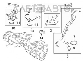 Паливний насос бензонасос BMW 5 F10 11-16 2.0T, 3.0T N55