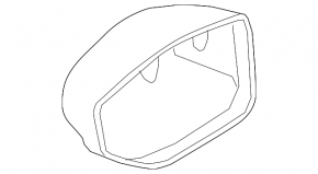 Крышка бокового зеркала правая Audi A6 C8 19-25 без BSM, хром