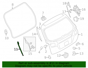 Амортизатор двери багажника левый Subaru Outback 15-19
