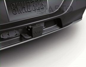 Накладка заднего бампера под фаркоп Jeep Cherokee KL 20-22