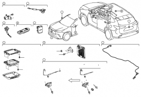 Parking Assist Computer Toyota Highlander 20-26