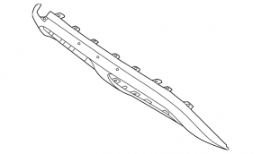 Нижняя решетка переднего бампера Mercedes W167 GLE 24-26