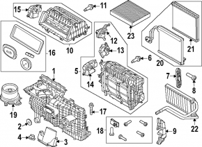 Кронштейн печки нижний Ford Mustang Mach-E 21-26