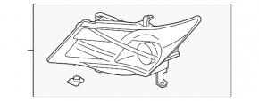 Фара передняя левая Acura MDX 07-09
