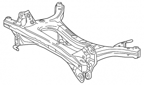 Підрамник задній Toyota Prius 50 19-22 AWD