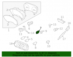 Кнопка отключения BSM Subaru Forester 19-24 SK