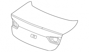 Крышка багажника Chevrolet Malibu 16-23 примят