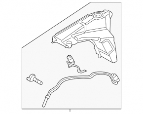 Бачок омивача Land Rover Range Rover 13-21 без омивача фар