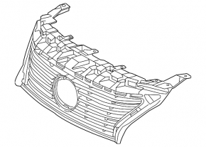 Решітка радіатора grill Lexus ES300h ES350 13-15