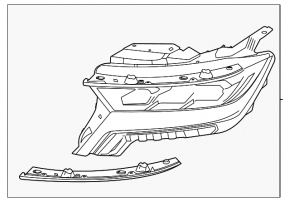 Фара передняя левая Kia Sorento 21-26 HEV, PHEV LED, Projector lamp