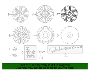 Диск колесный R20 x 8.5J Land Rover Range Rover Velar 18-26 черный