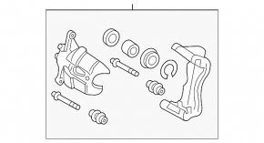 Суппорт в сборе передний правый Toyota Avalon 05-07