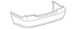 Бампер задній голий Toyota Camry 02-06