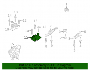 Подушка двигателя левая VW Jetta 19-26 1.4T, 1.5T АКПП