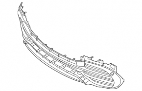 Нижні ґрати переднього бампера Mercedes EQS-class V297 22-24