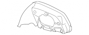 Корпус дзеркального елемента лівий BMW 4 F32/33/36 14-20 під BSM