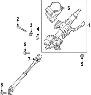 Рулевая колонка c ЭУР Hyundai Santa Fe 24-26 HEV
