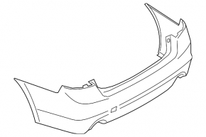 Бампер задній голий Subaru Legacy 15-17