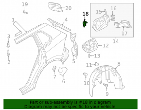 Замок лючка бензобака Audi A6 C8 19-25