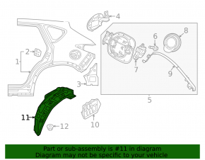 Подкрылок задний левый Mazda CX-50 23-26