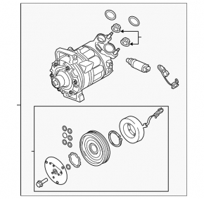 Компрессор кондиционера Volvo XC60 22-26 B5, B6