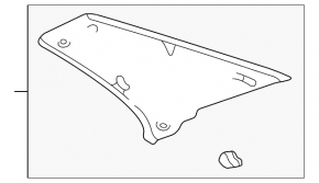 Накладка задней стойки левая Lexus IS200 IS300 99-05